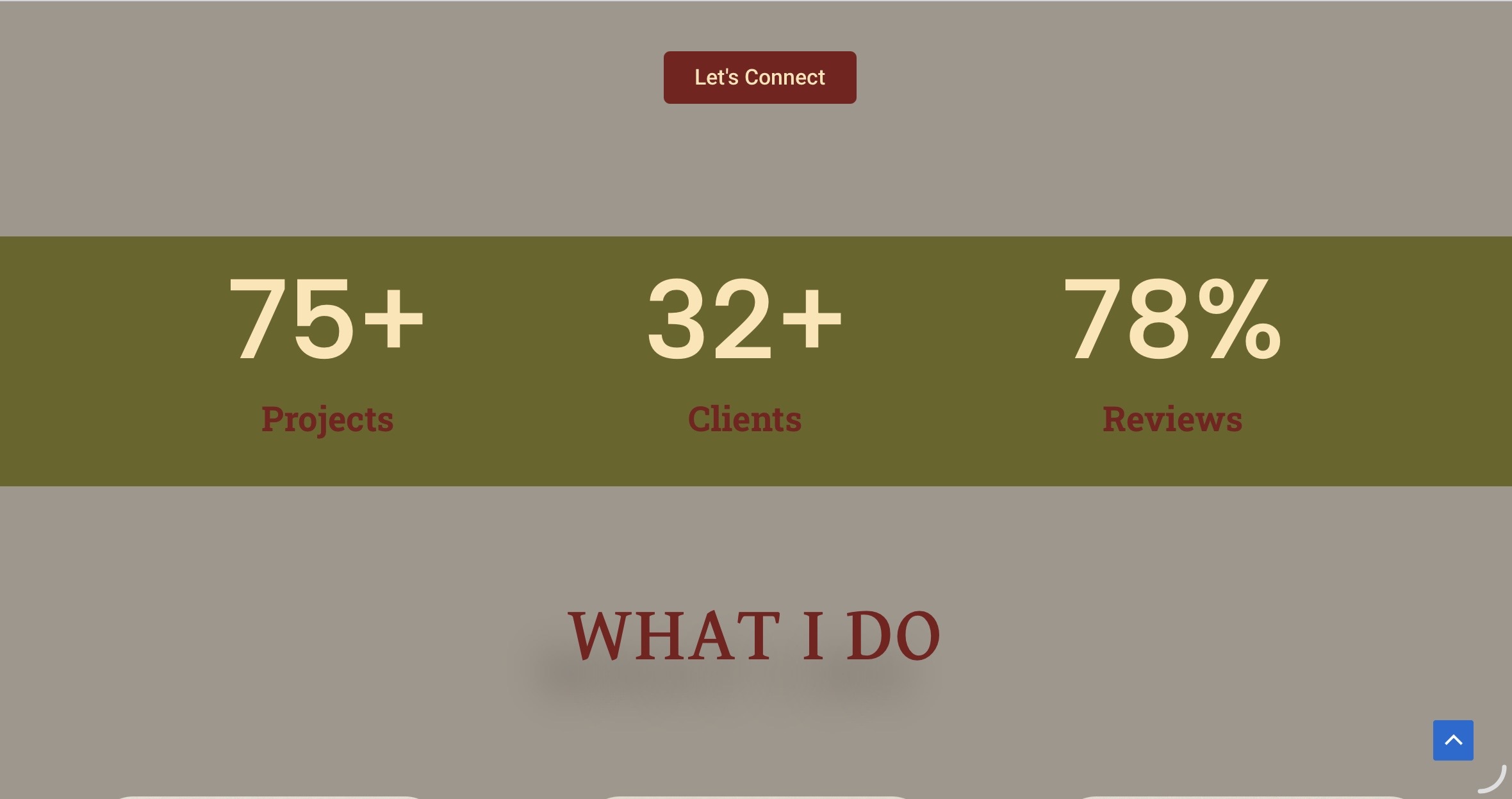 Early layout concept for the portfolio website