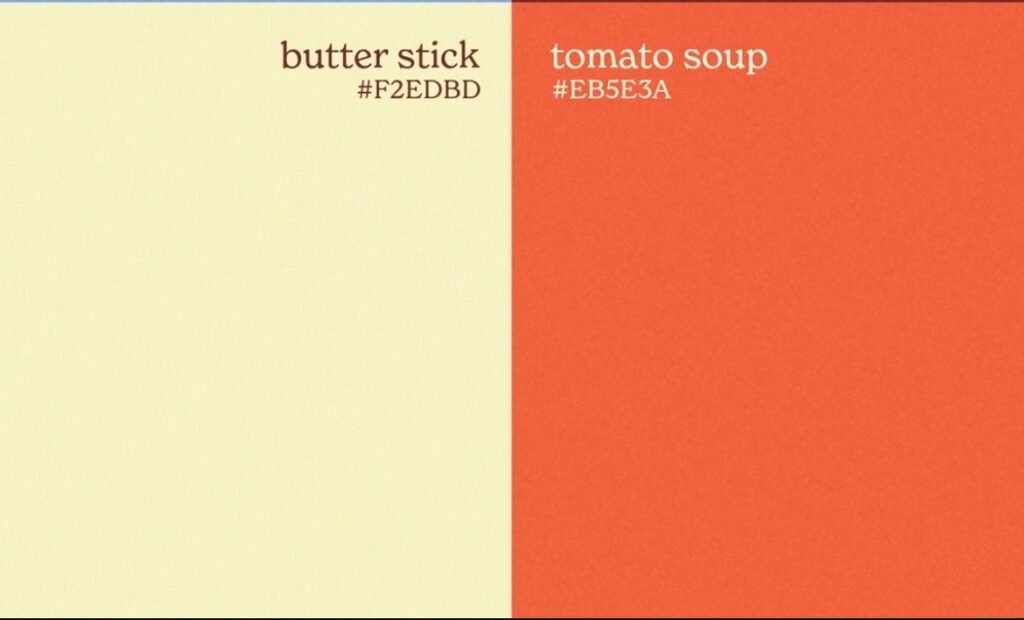 Color palette inspiration for portfolio